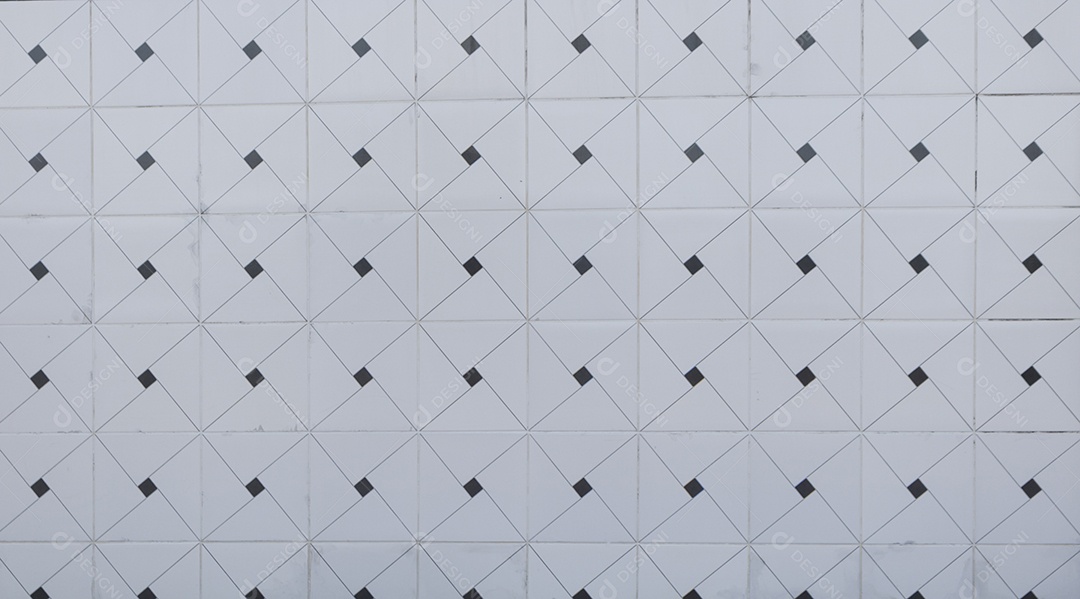 Vista aproximada de azuleijos sobre fundo isolado