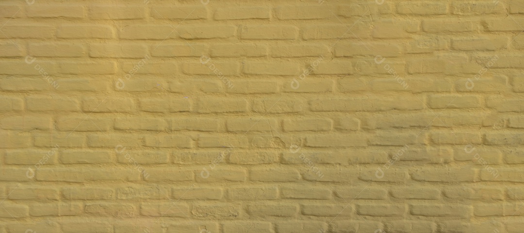 Fundo de textura centenária de tijolo amarelo