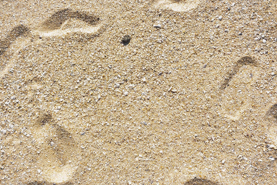 Vista aproximada fundo textura de areia