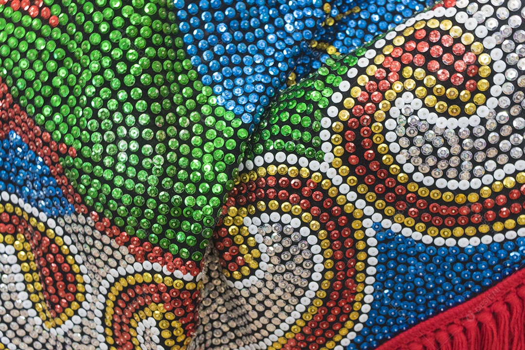 Vista aproximada fundo textura de fita galão prata e dourado