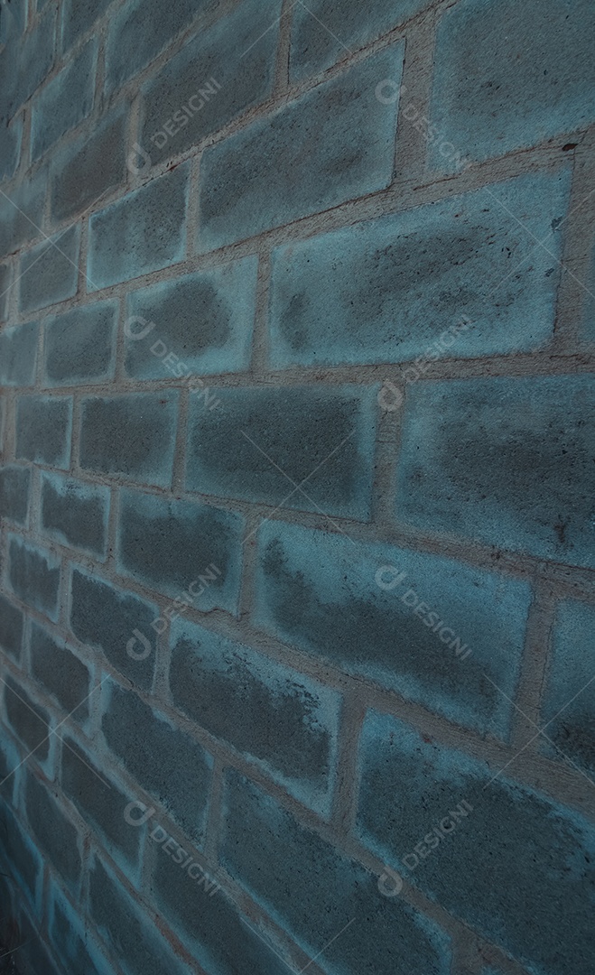 Parede rebocada com textura de cimento