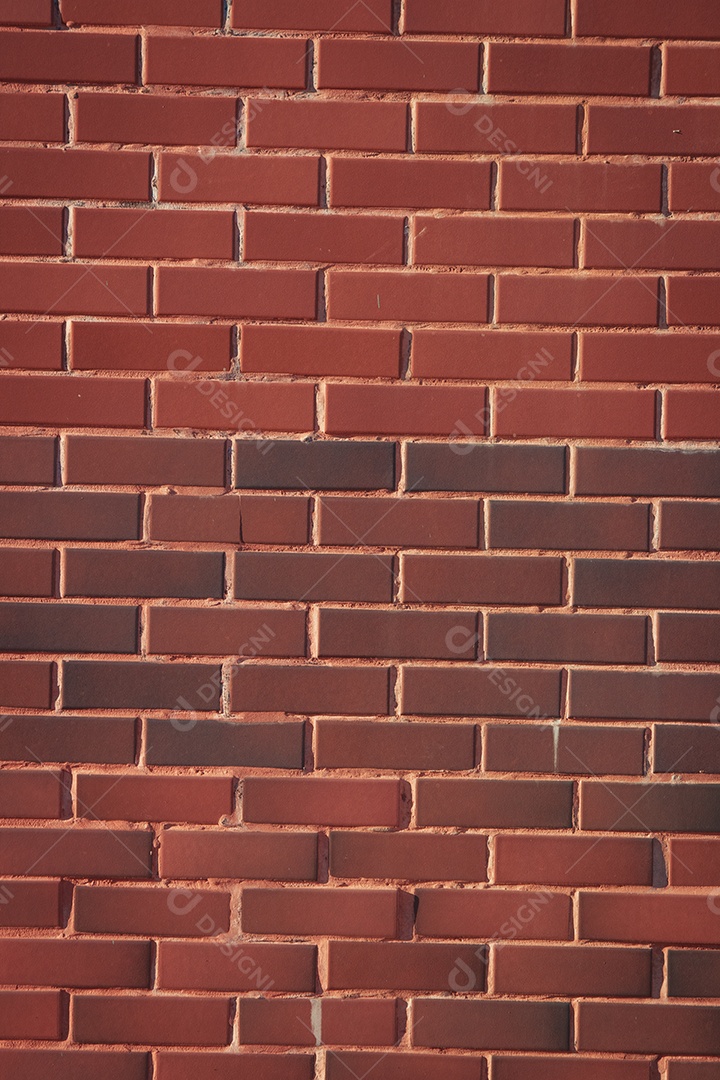 Fundo de textura centenária de tijolo vermelho