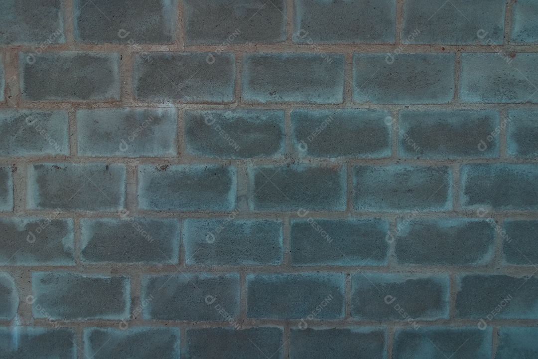 Parede rebocada com textura de cimento