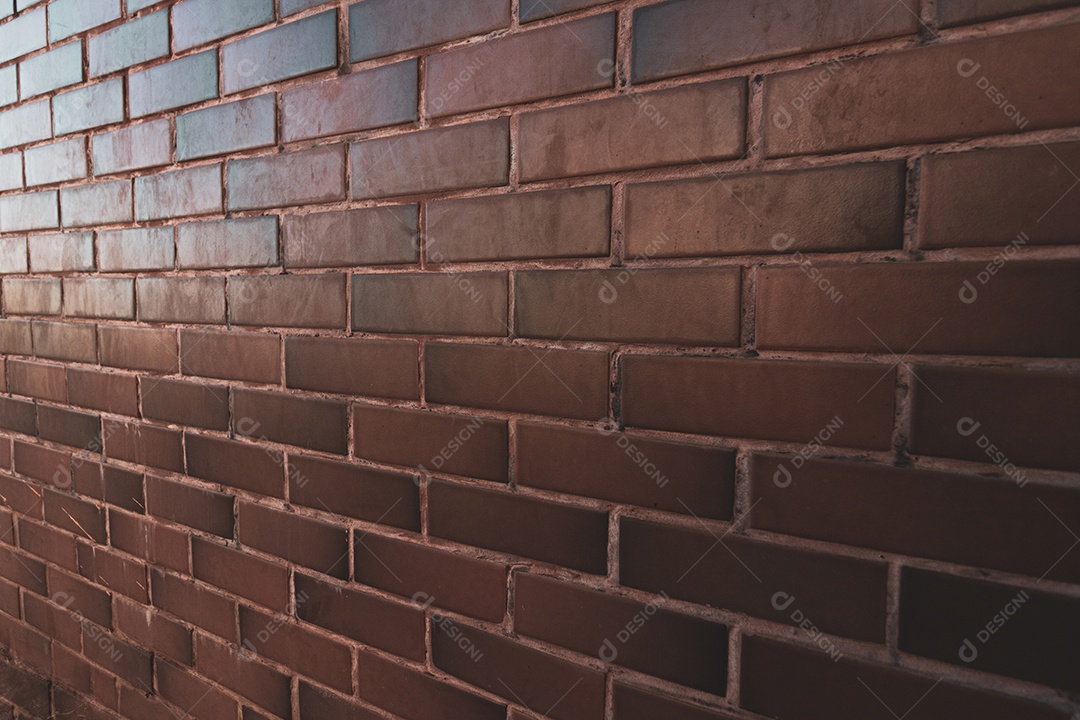 Fundo de textura centenária de tijolo vermelho