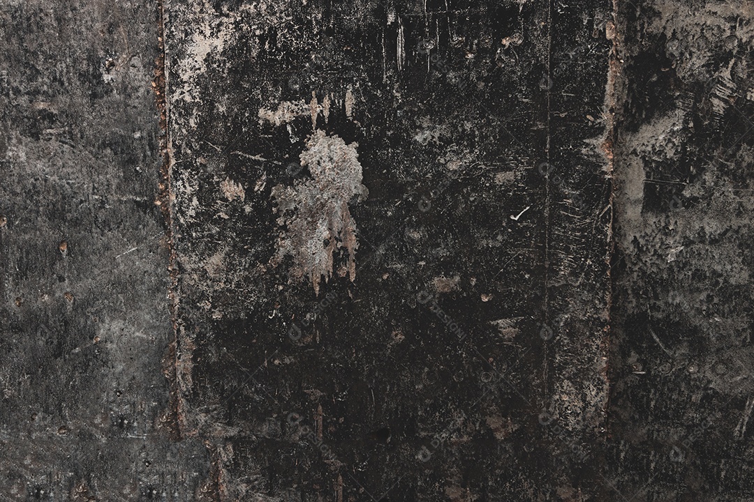 Parede rebocada com textura de cimento