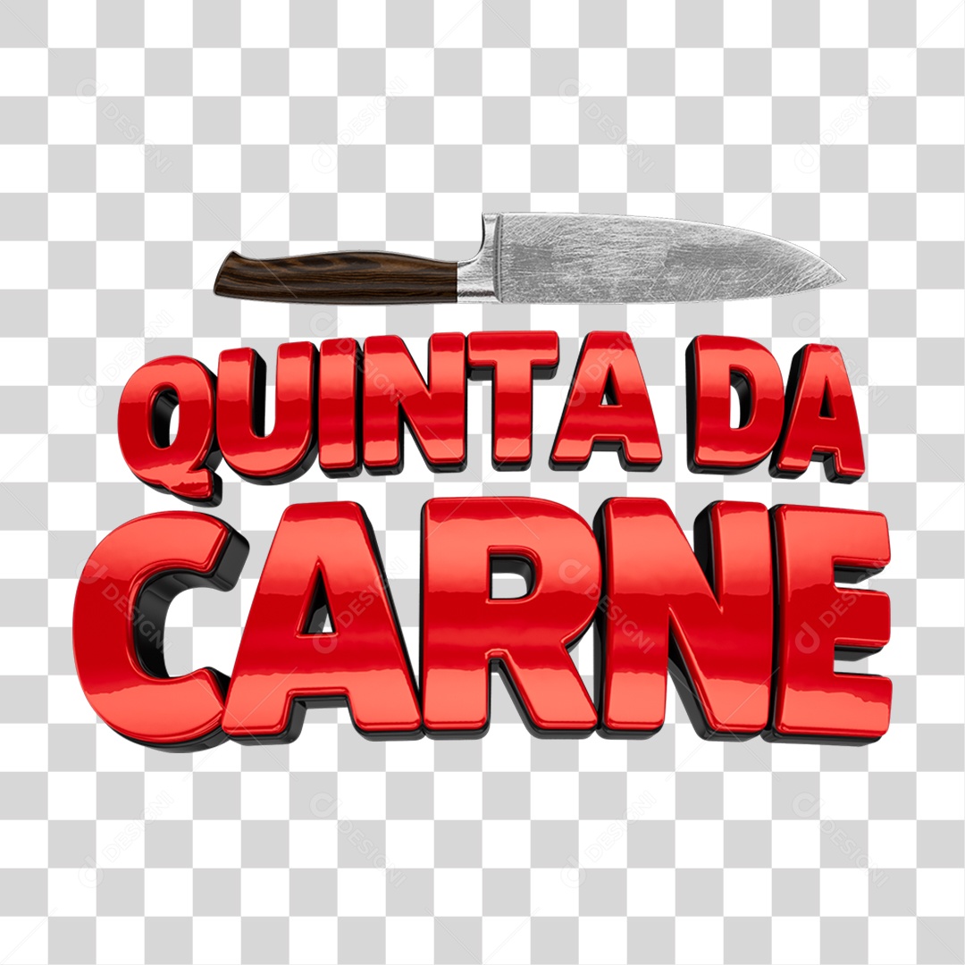 Selo 3D Quinta da Carne para Composição PNG Transparente