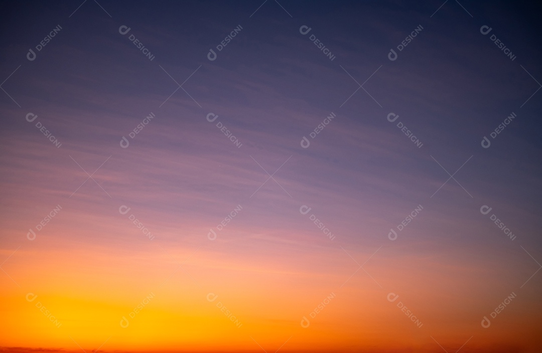 Anoitecer de um céu lindo