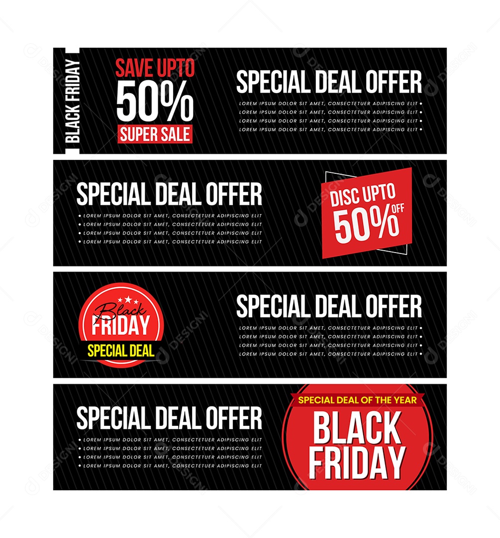 Black Friday Ilustração Vetor EPS Editável