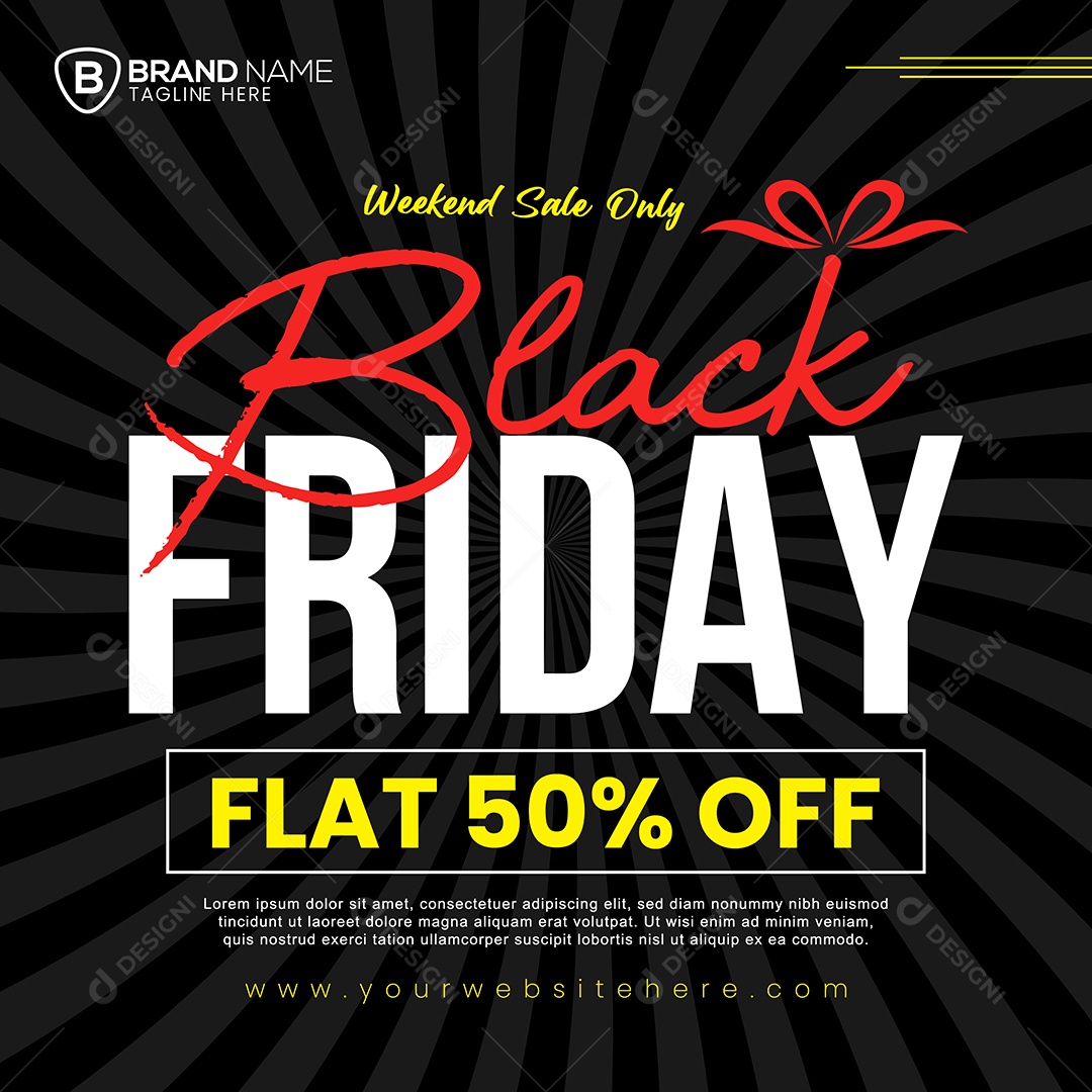 Black Friday Ilustração Vetor EPS Editável