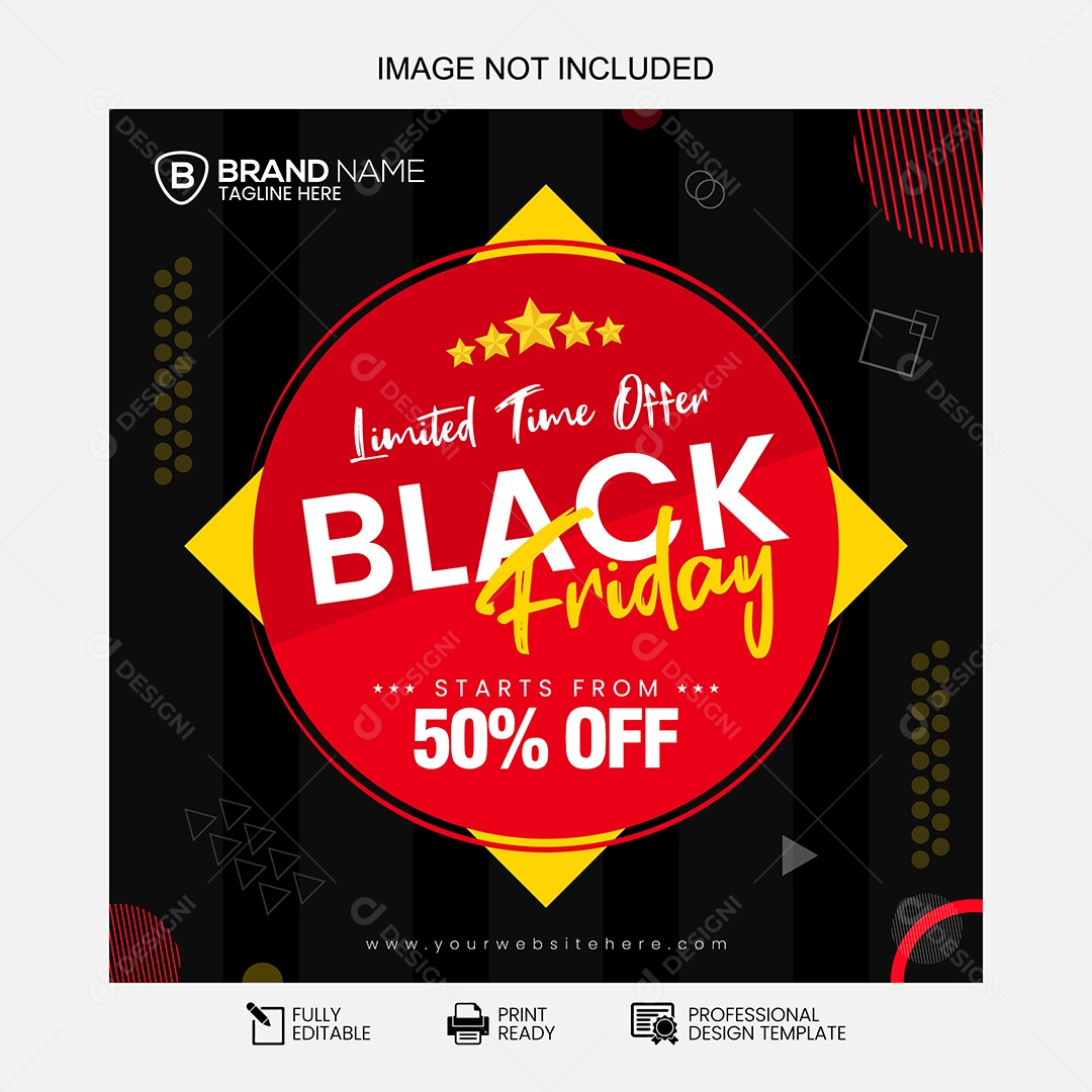 Black Friday Ilustração Vetor EPS Editável