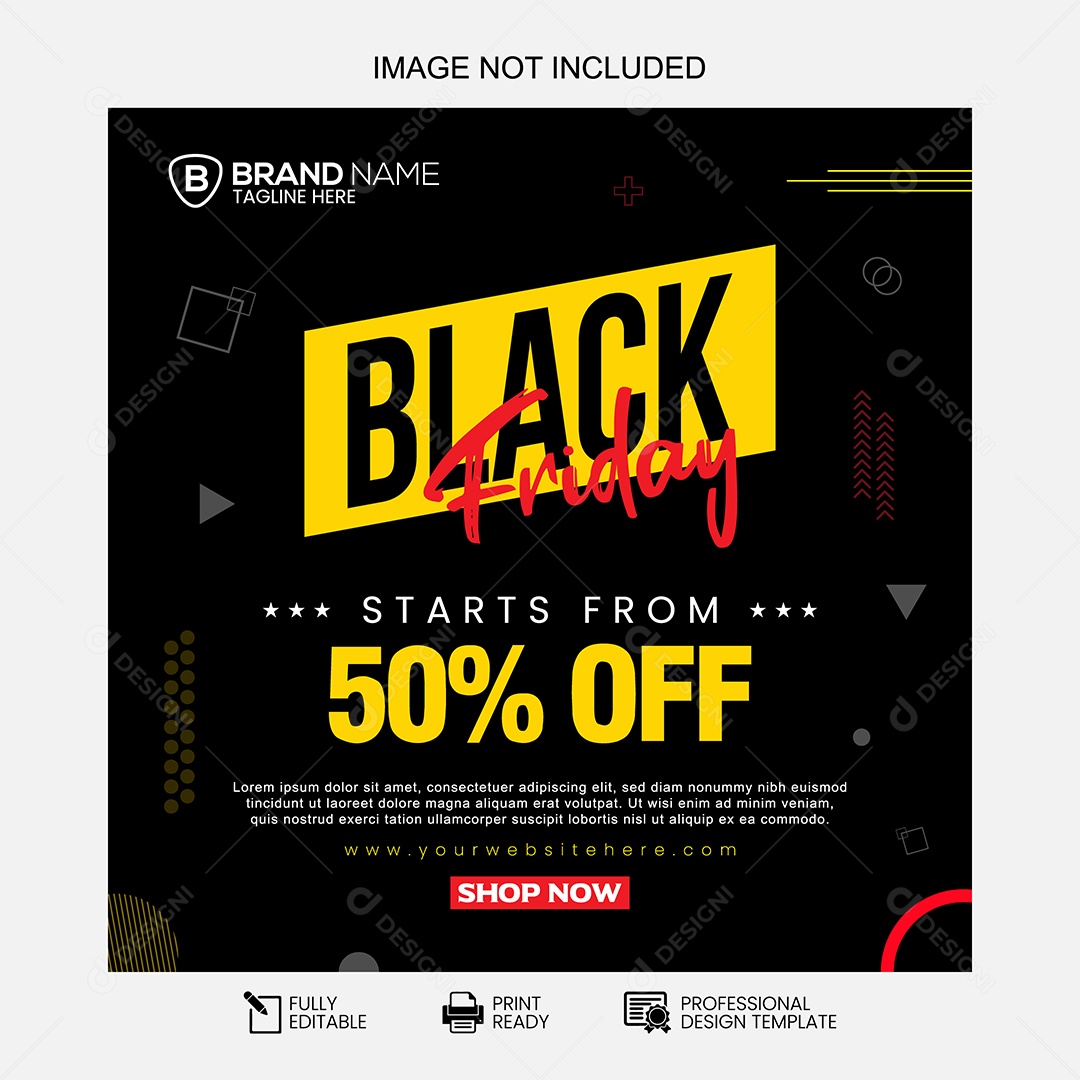 Black Friday Ilustração Vetor EPS Editável