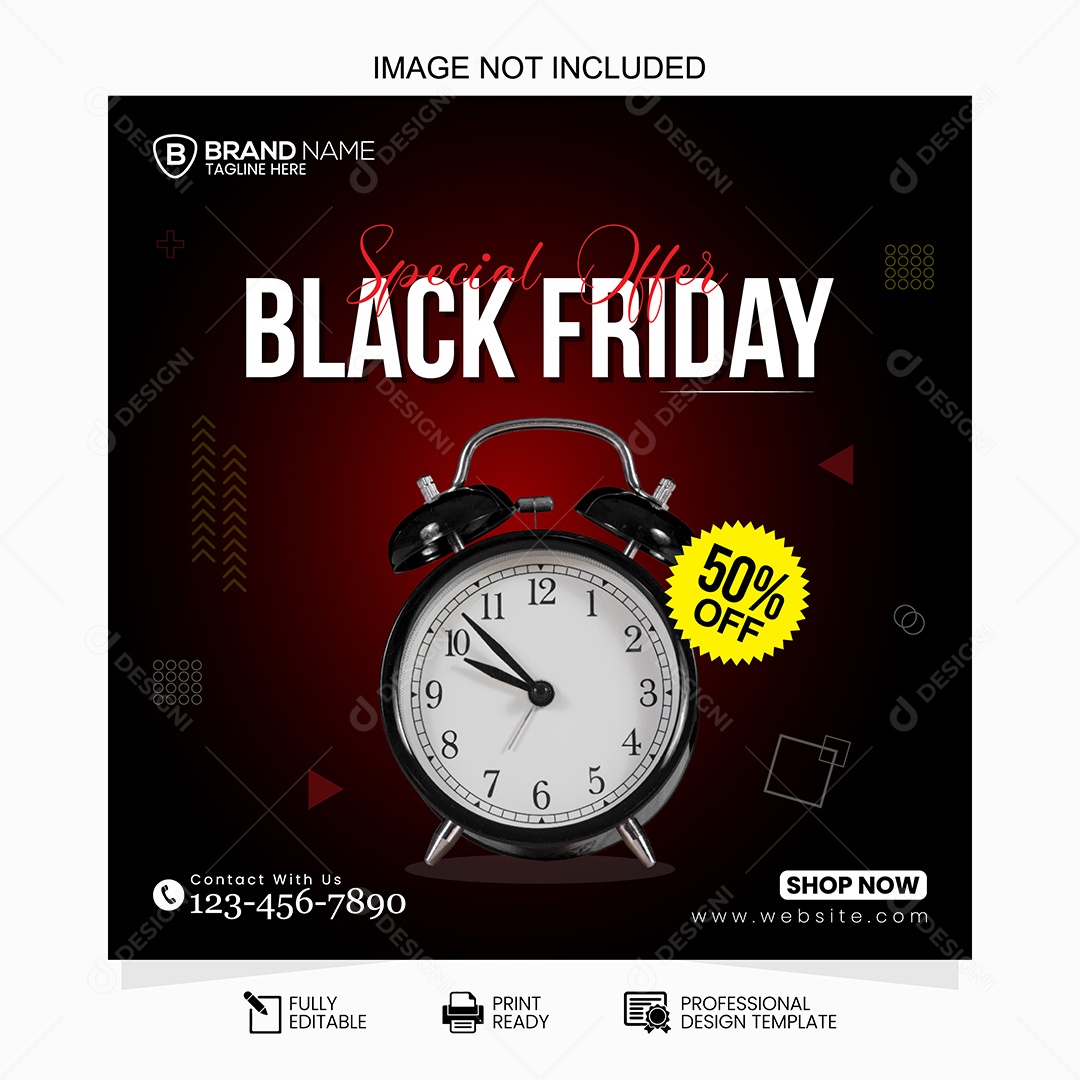 Black Friday Ilustração Vetor EPS Editável