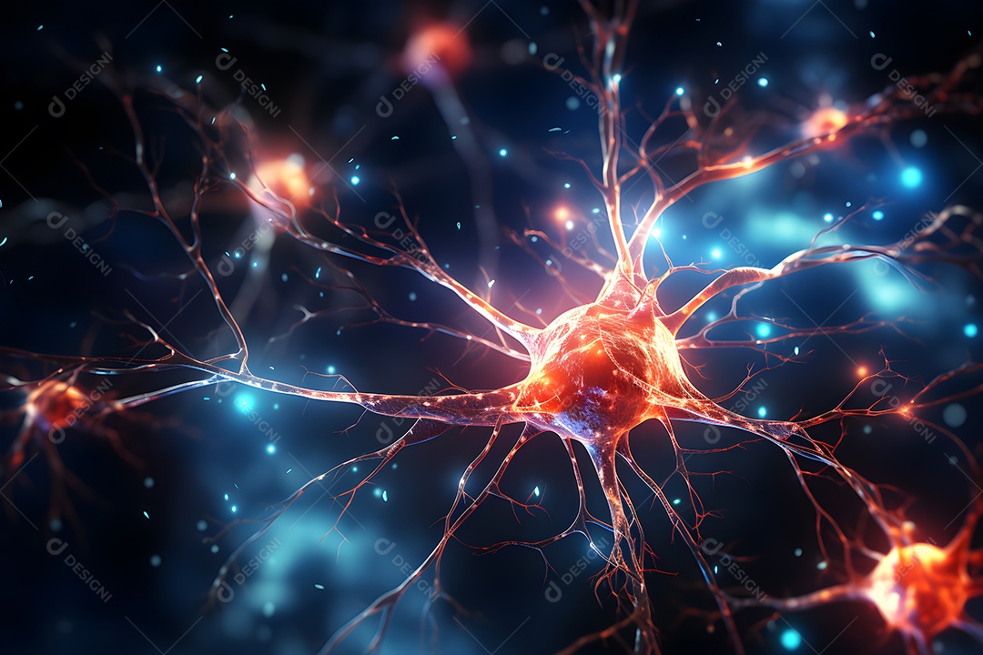 Formação médica de células cerebrais de neurônios