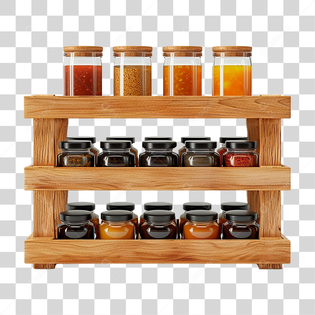 Prateleira de Frasco PNG Transparente