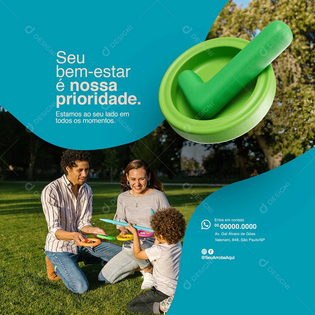 Funerária Seu bem estar é nossa prioridade Social Media PSD Editável