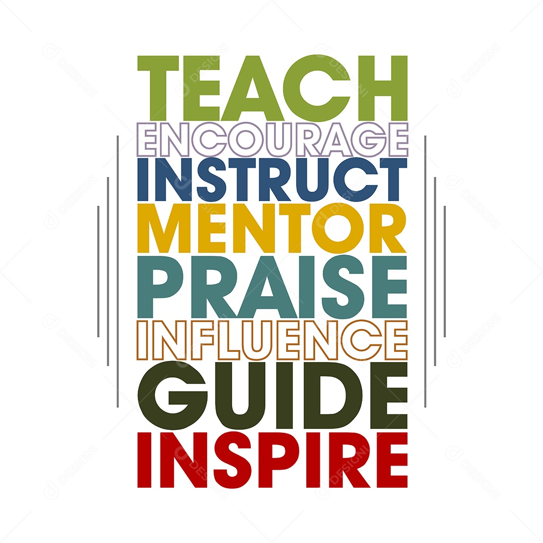 Lettering Feliz dia do Professor Ilustração Vetor EPS