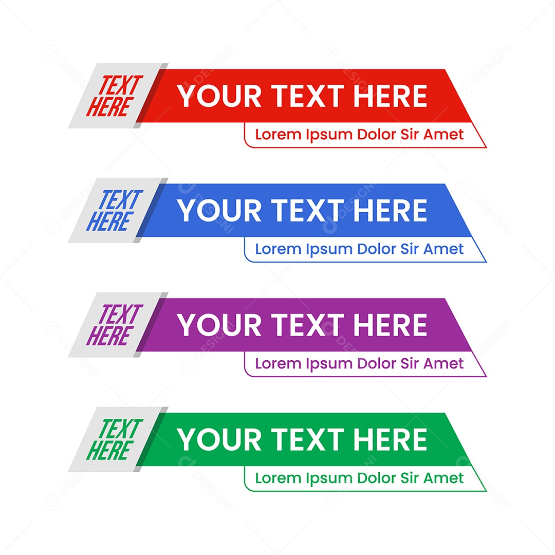 Modelo de Banner Ilustração Vetor EPS Editável