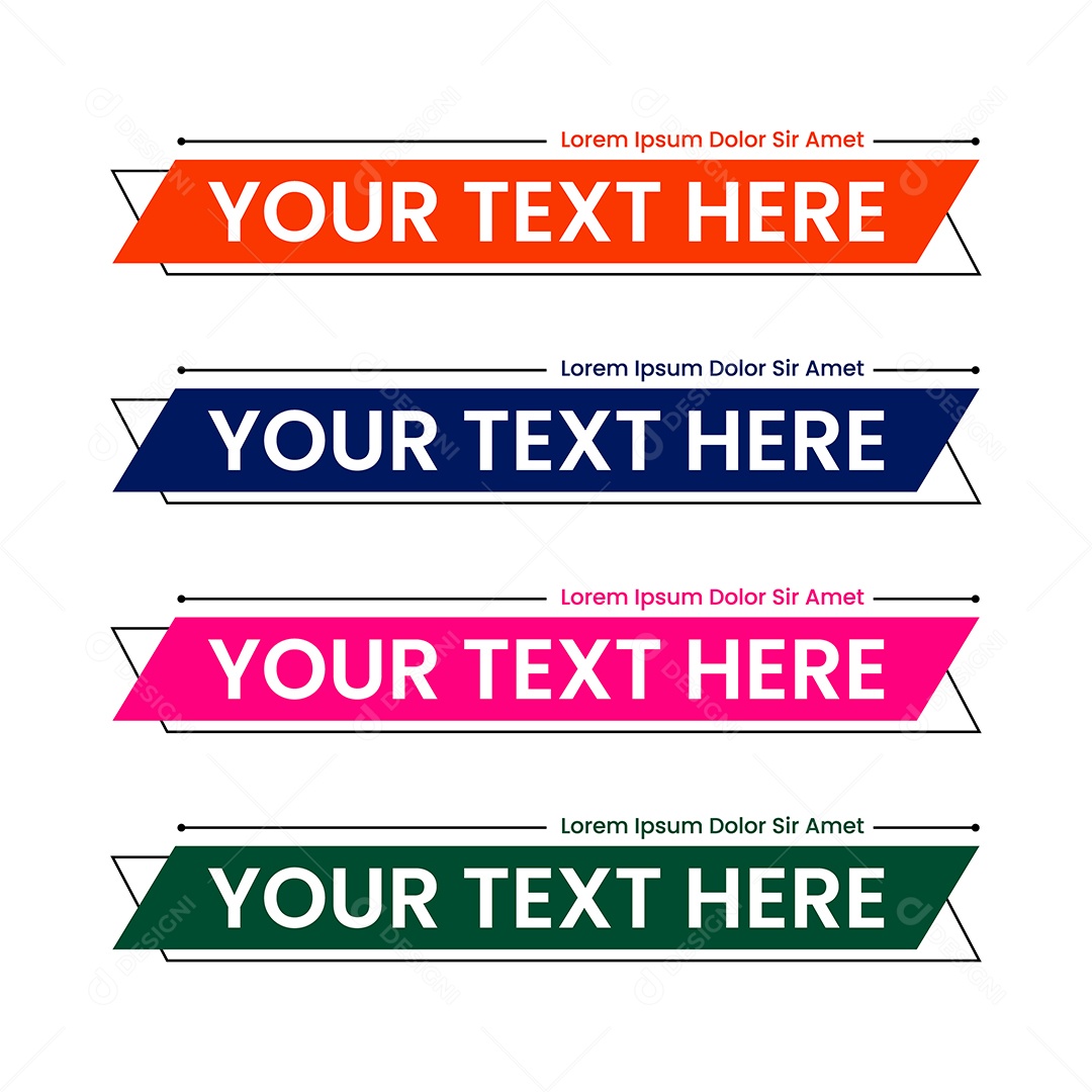 Modelo de Banner Ilustração Vetor EPS Editável