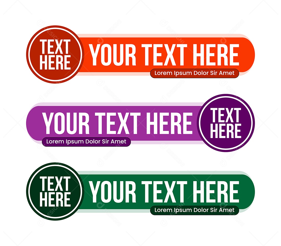 Modelo de Banner Ilustração Vetor EPS Editável