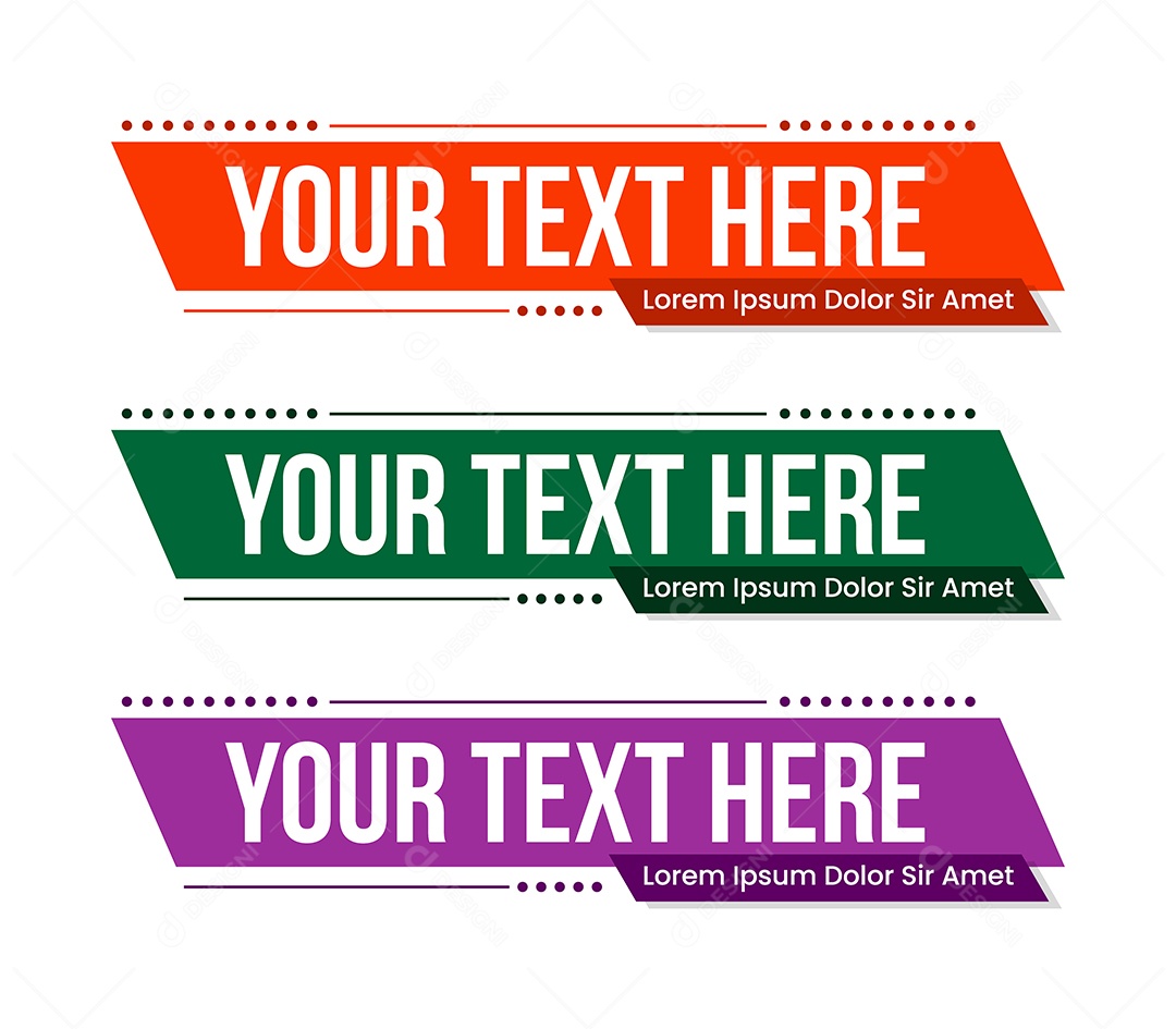 Modelo de Banner Ilustração Vetor EPS Editável