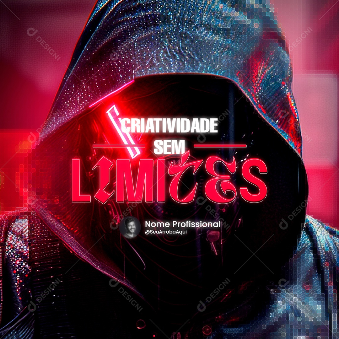 Marketing Digital Criatividade Sem Limites Social Media PSD Editável