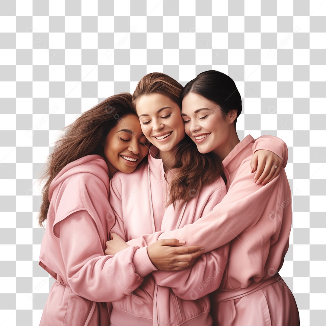 Mulheres Felizes Sorrindo PNG Transparente
