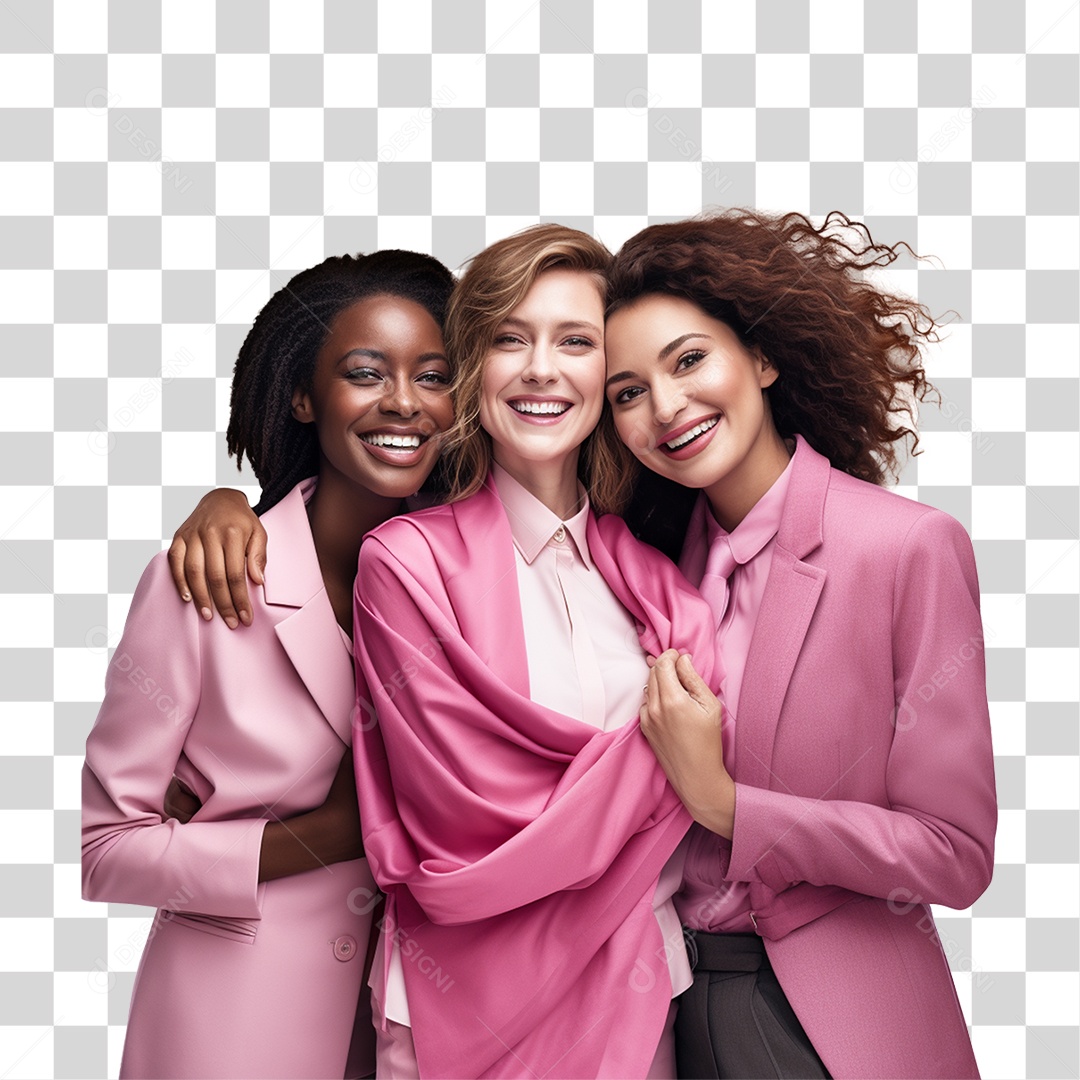 Mulheres Felizes Sorrindo PNG Transparente