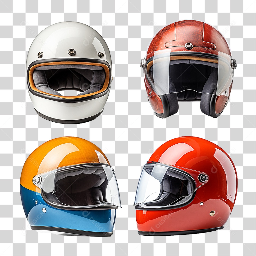Capacete de Motoqueiro PNG Transparente
