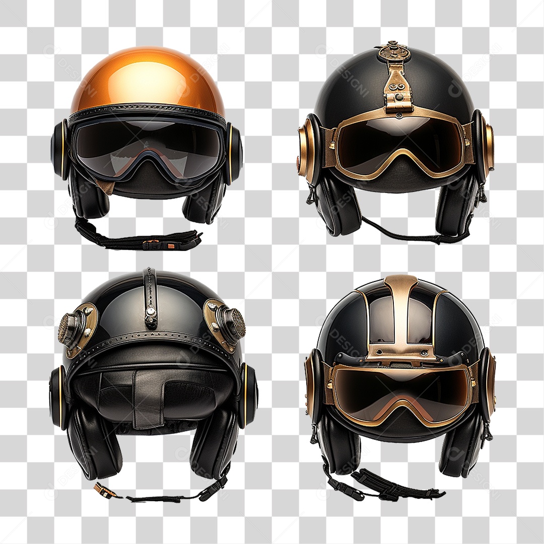 Capacete de Motoqueiro PNG Transparente