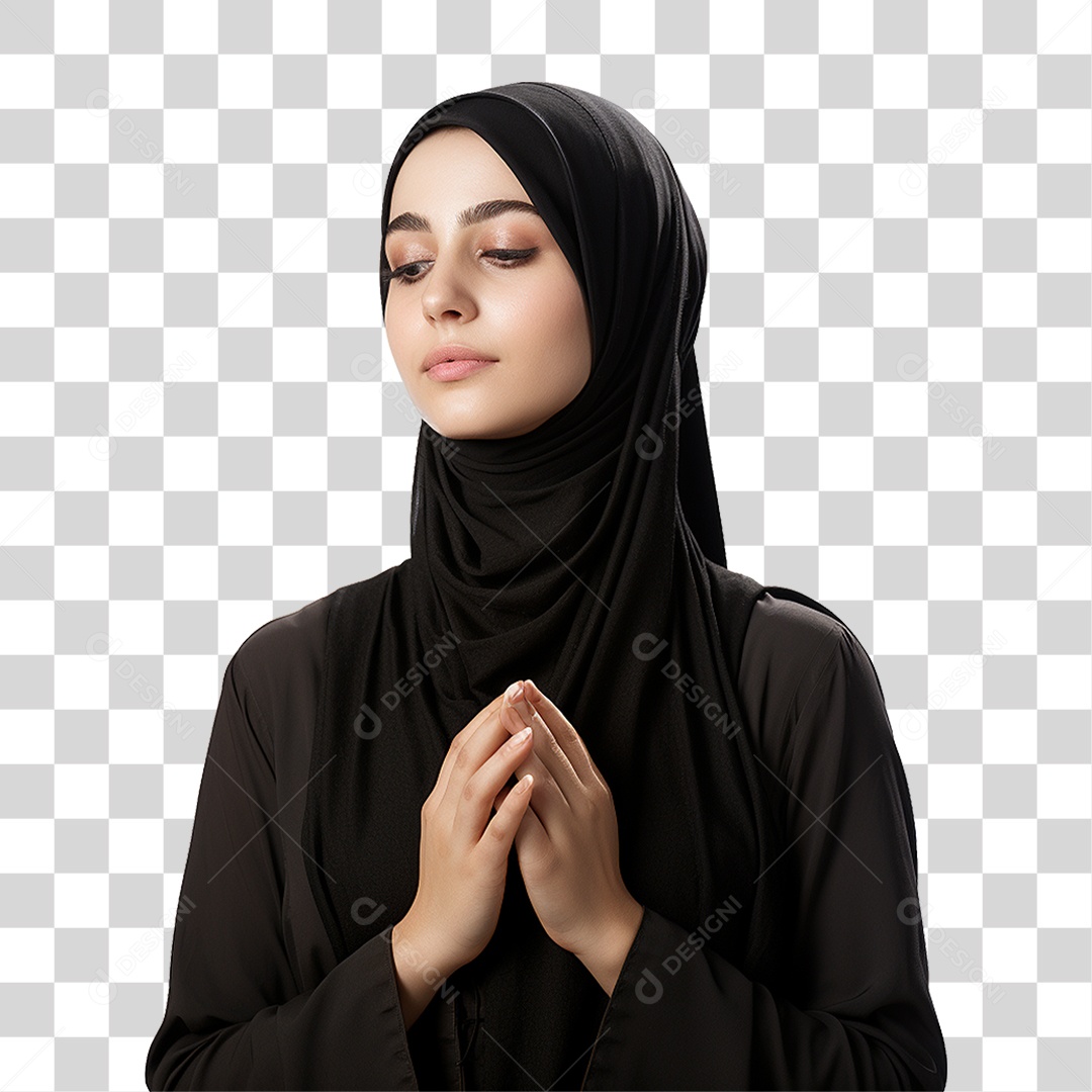 Mulher Muçulmana PNG Transparente