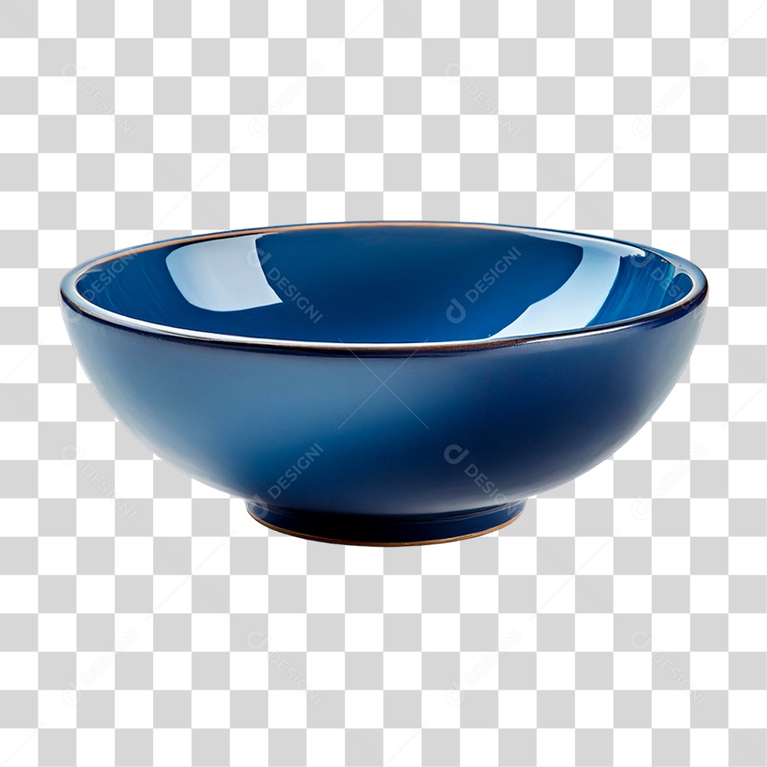 Tigela Azul PNG Transparente