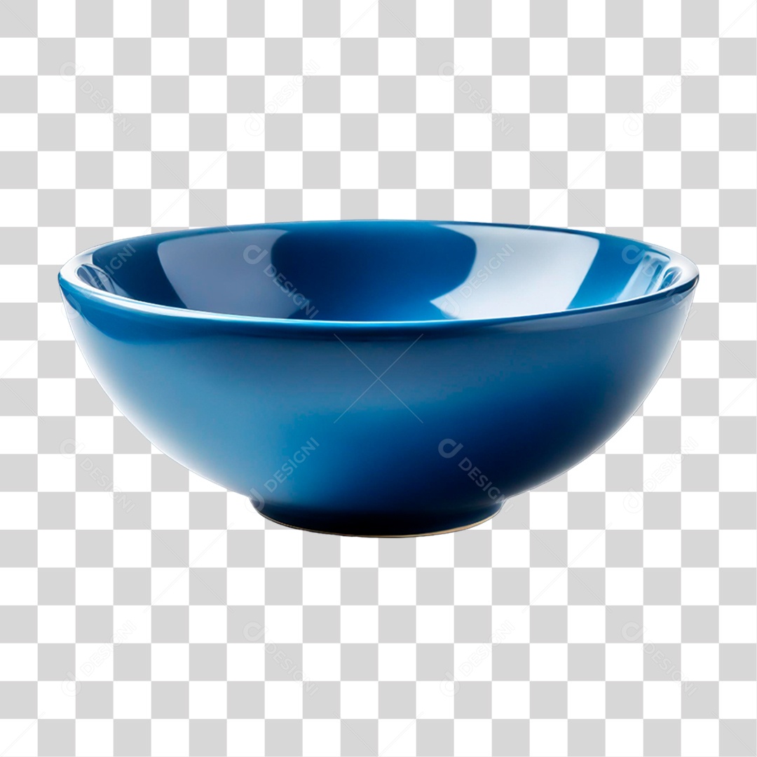 Tigela Azul PNG Transparente