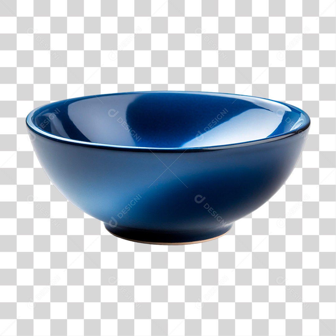 Tigela Azul PNG Transparente