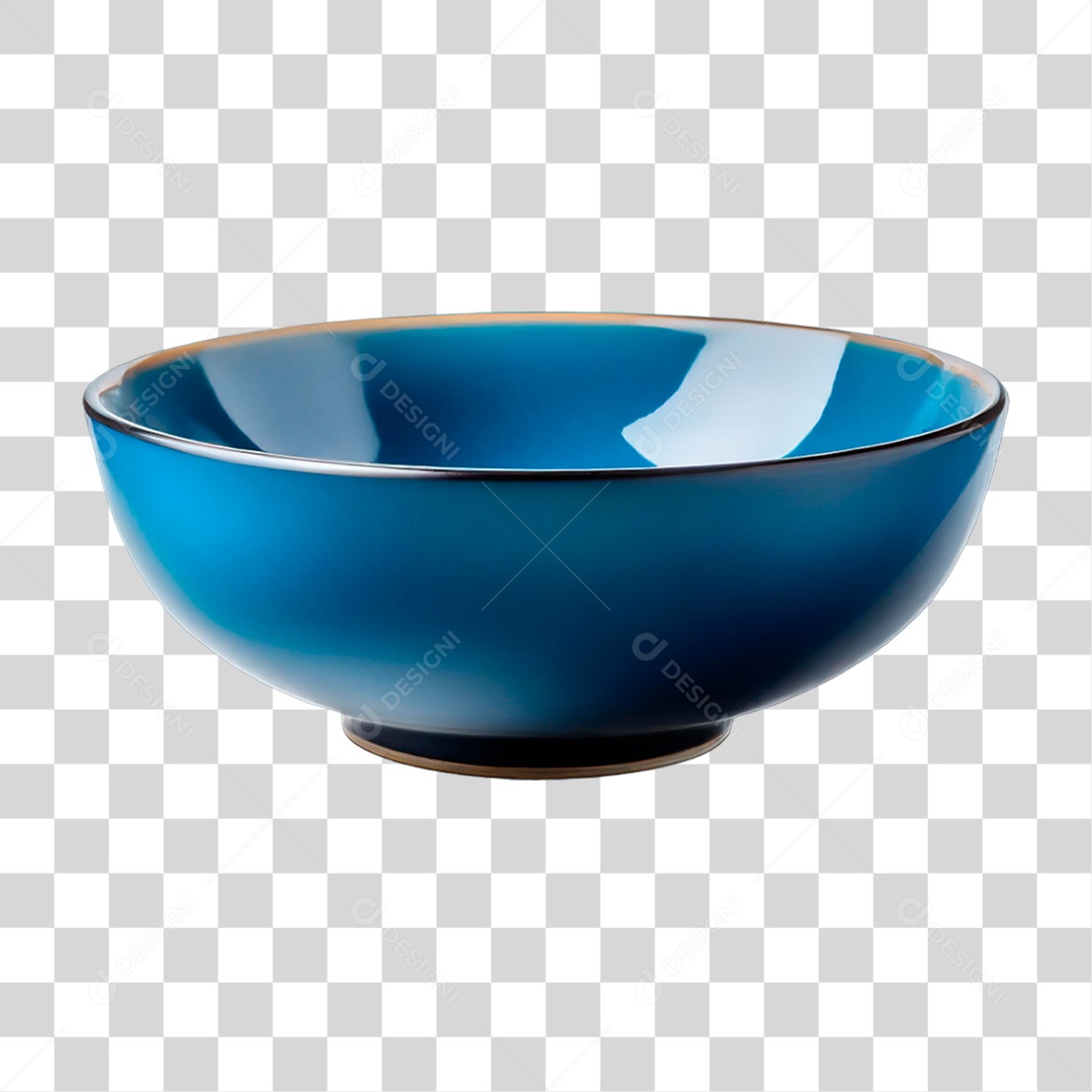 Tigela Azul PNG Transparente