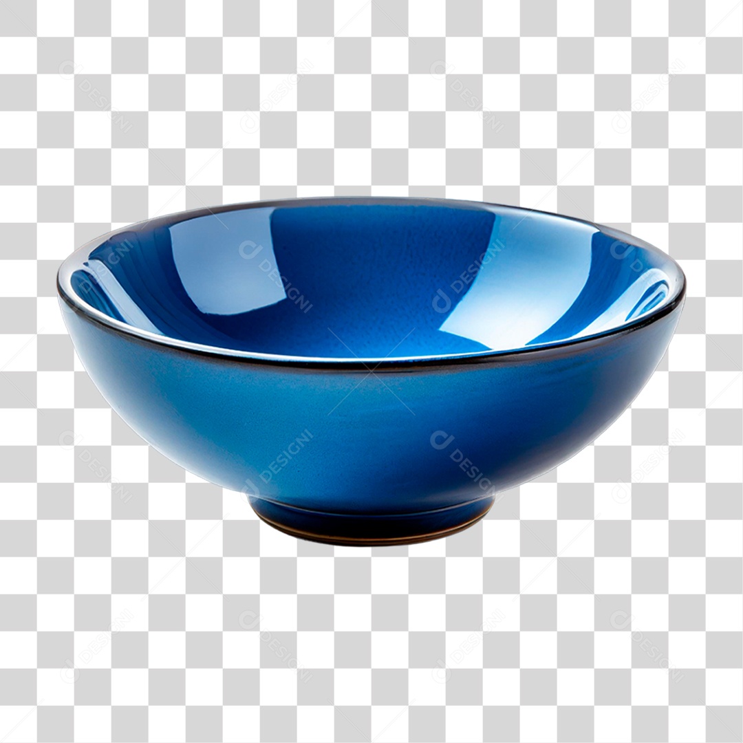 Tigela Azul PNG Transparente