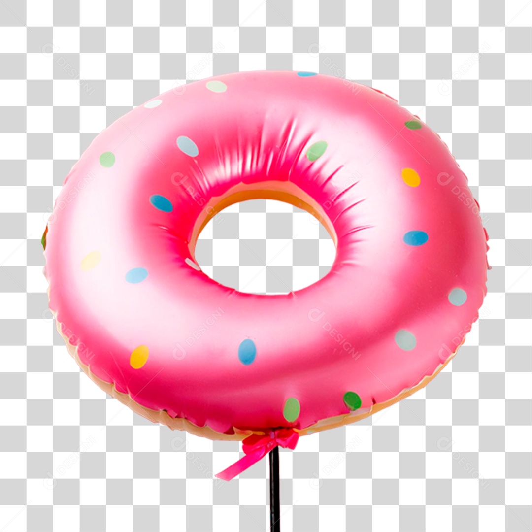 Balão em Forma de Rosquinha PNG Transparente