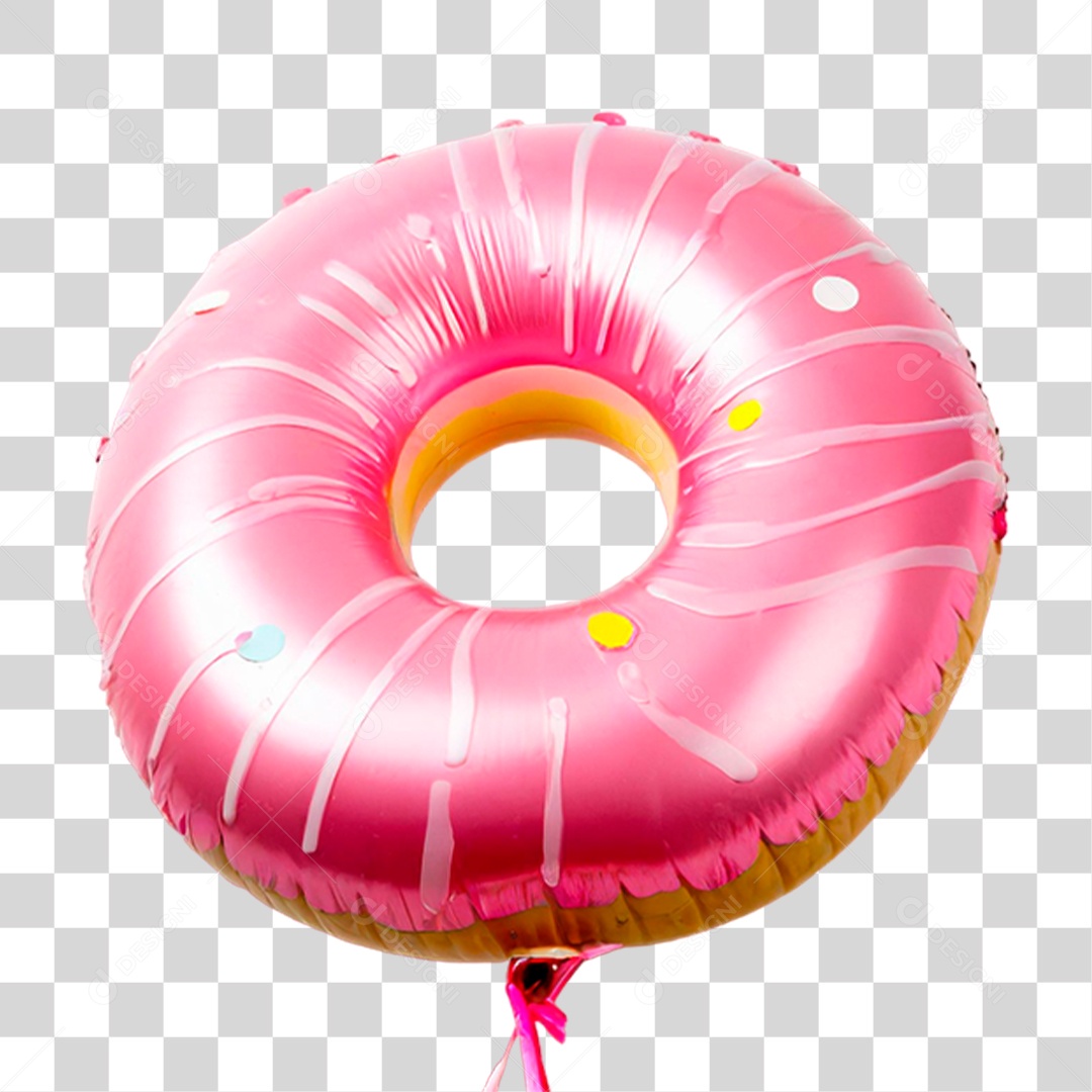Balão em Forma de Rosquinha PNG Transparente