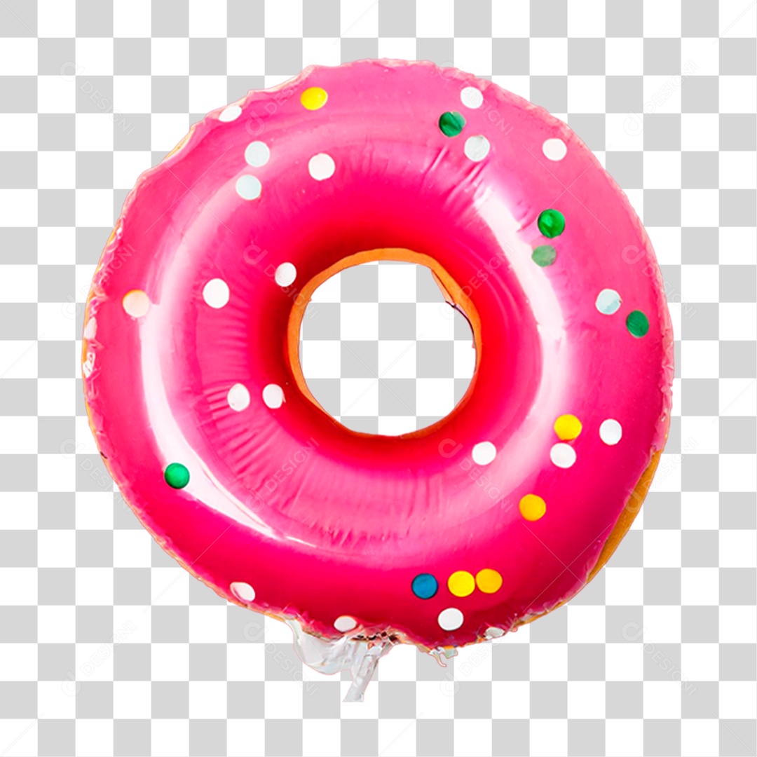 Balão em Forma de Rosquinha PNG Transparente