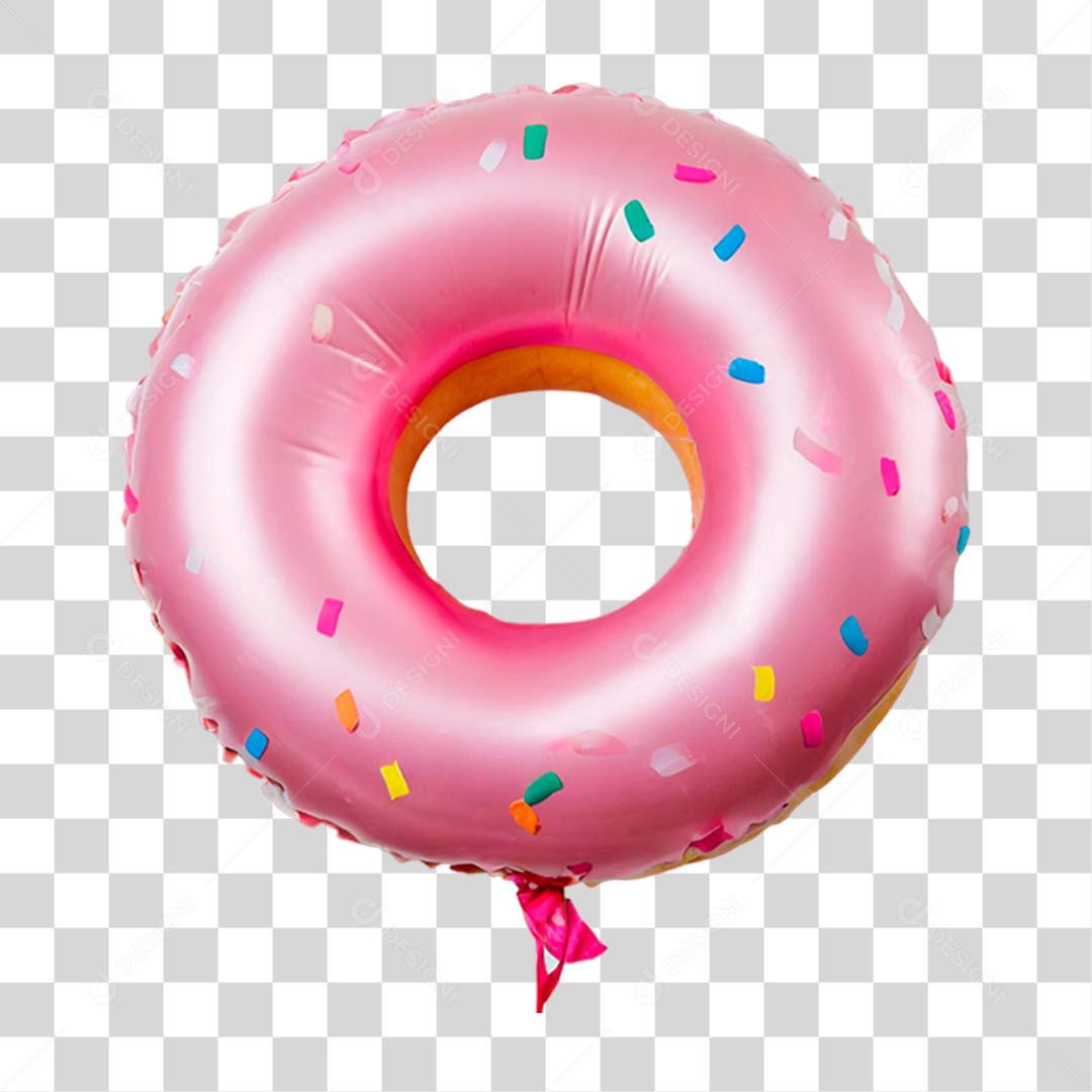Balão em Forma de Rosquinha PNG Transparente