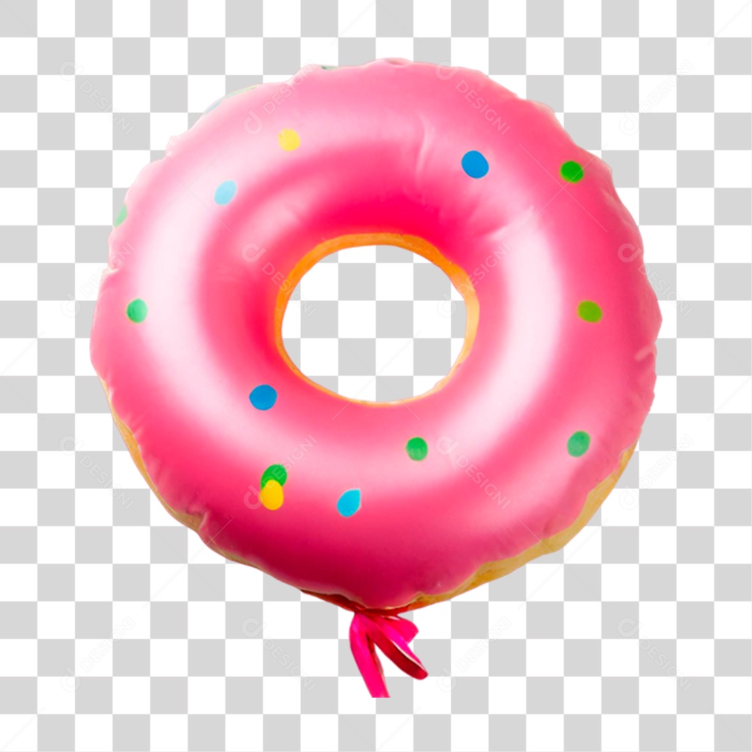 Balão em Forma de Rosquinha PNG Transparente
