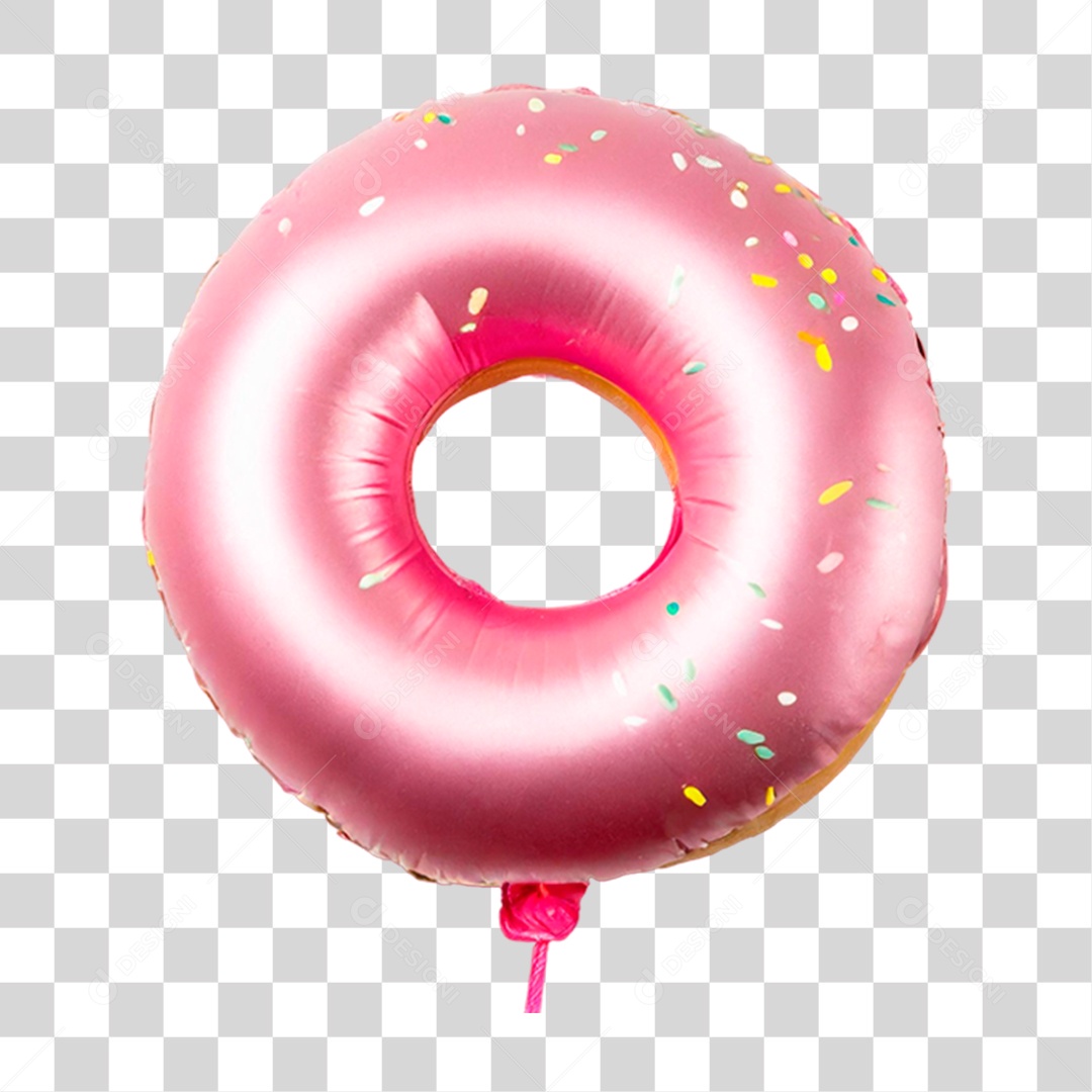 Balão em Forma de Rosquinha PNG Transparente