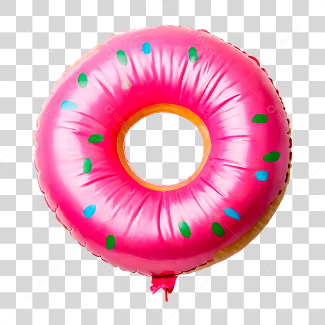Balão em Forma de Rosquinha PNG Transparente