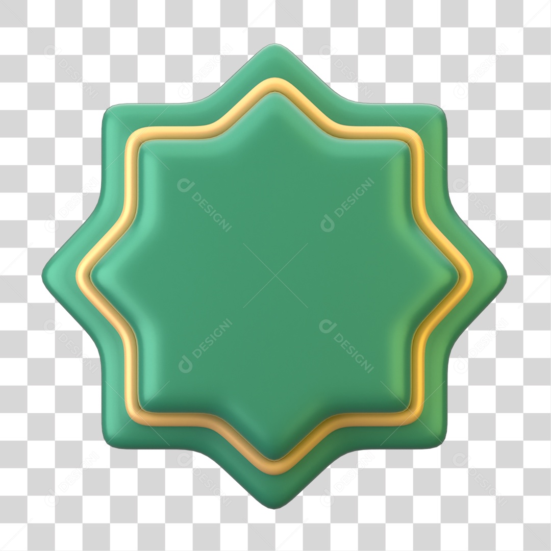 Ícone 3D do Ramadã Islâmico PNG Transparente