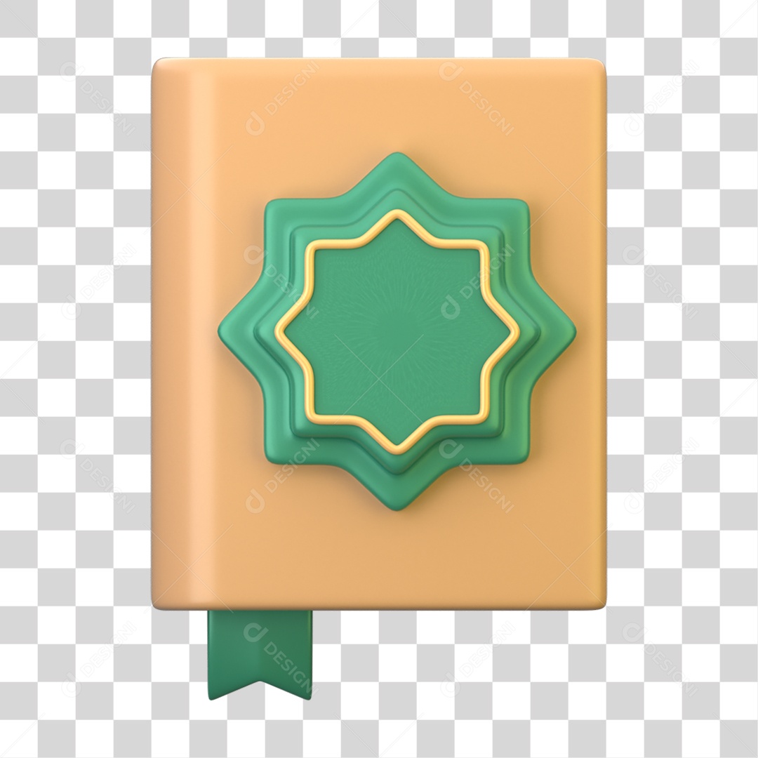 Ícone 3D do Ramadã Islâmico PNG Transparente