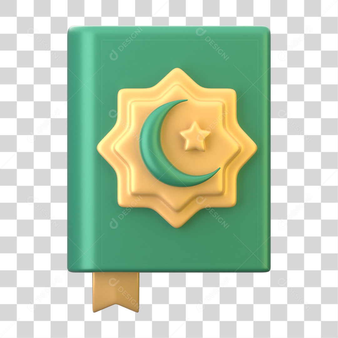 Ícone 3D do Ramadã Islâmico PNG Transparente