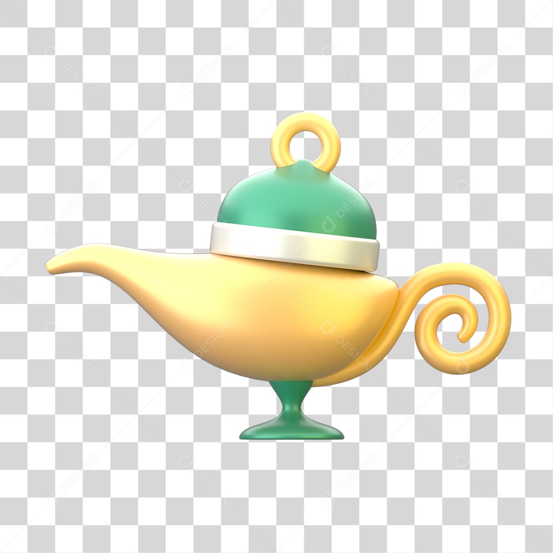 Ícone 3D do Ramadã Islâmico PNG Transparente