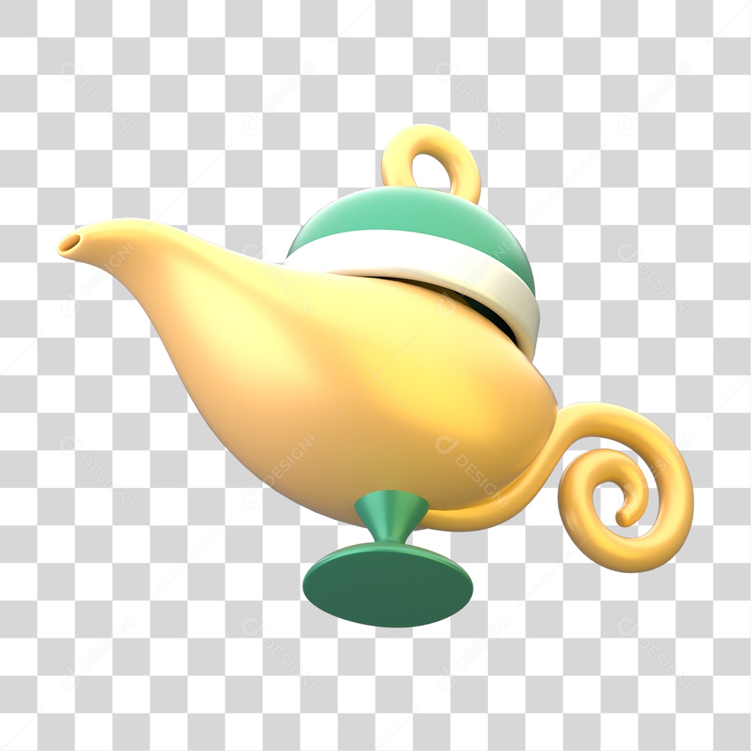 Ícone 3D do Ramadã Islâmico PNG Transparente