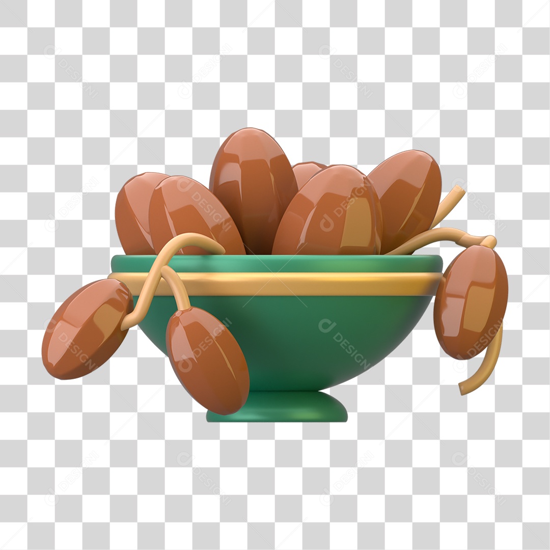 Ícone 3D do Ramadã Islâmico PNG Transparente