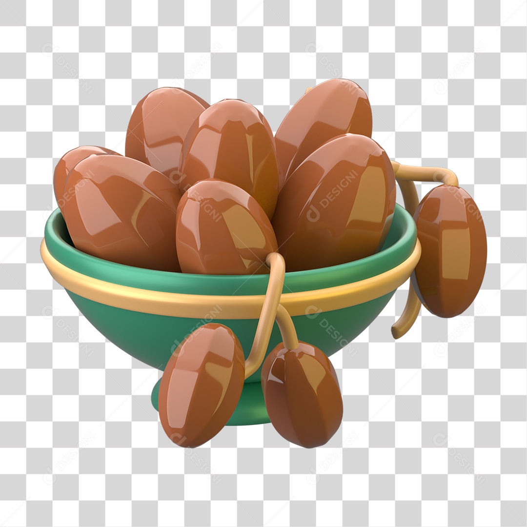 Ícone 3D do Ramadã Islâmico PNG Transparente