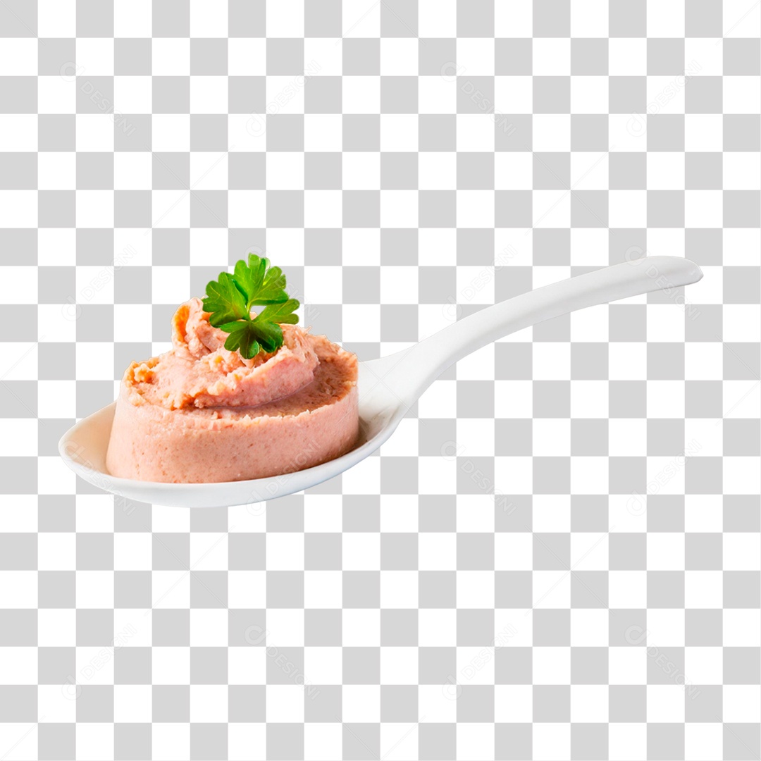 Patê em Colher PNG Transparente
